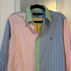 Ralph Lauren Pastel Striped Button Down Shirt